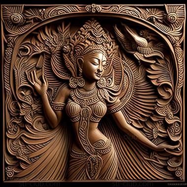 3D модель Кьяуктага в Мьянме (STL)